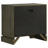 Gran Park Dark Cocoa 2-Drawer Nightstand from Coaster - Luna Furniture