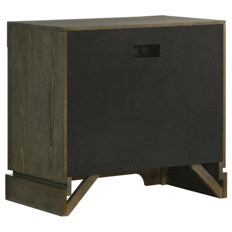 Gran Park Dark Cocoa 2-Drawer Nightstand from Coaster - Luna Furniture