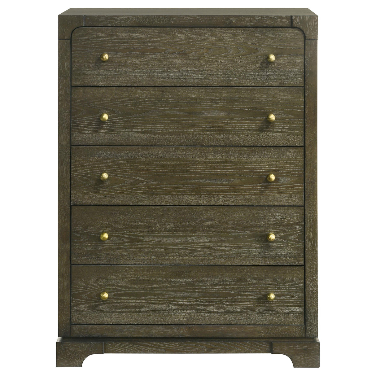 Gran Park Dark Cocoa 5-Drawer Bedroom Chest from Coaster - Luna Furniture