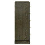 Gran Park Dark Cocoa 5-Drawer Bedroom Chest from Coaster - Luna Furniture