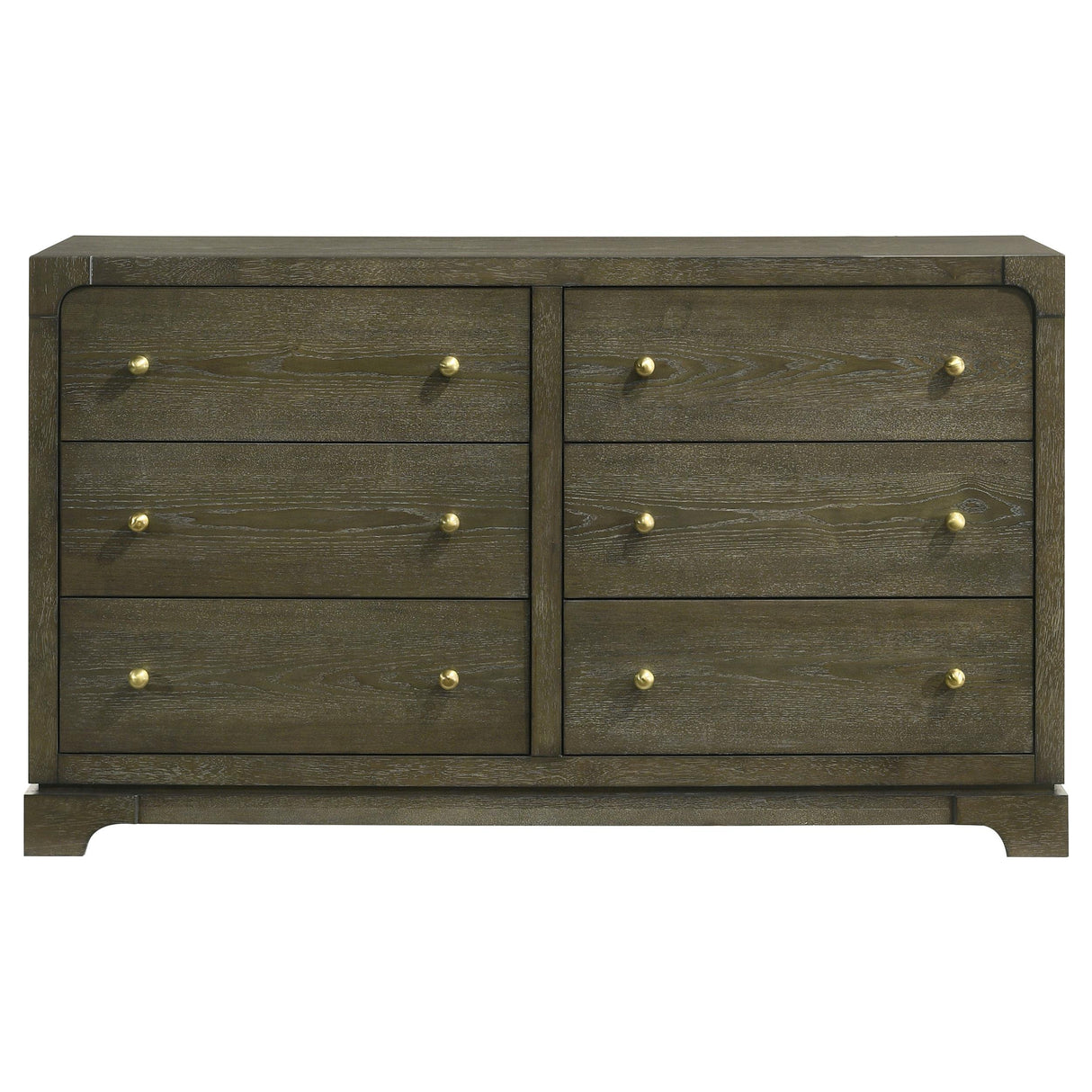 Gran Park Dark Cocoa 6-Drawer Dresser from Coaster - Luna Furniture