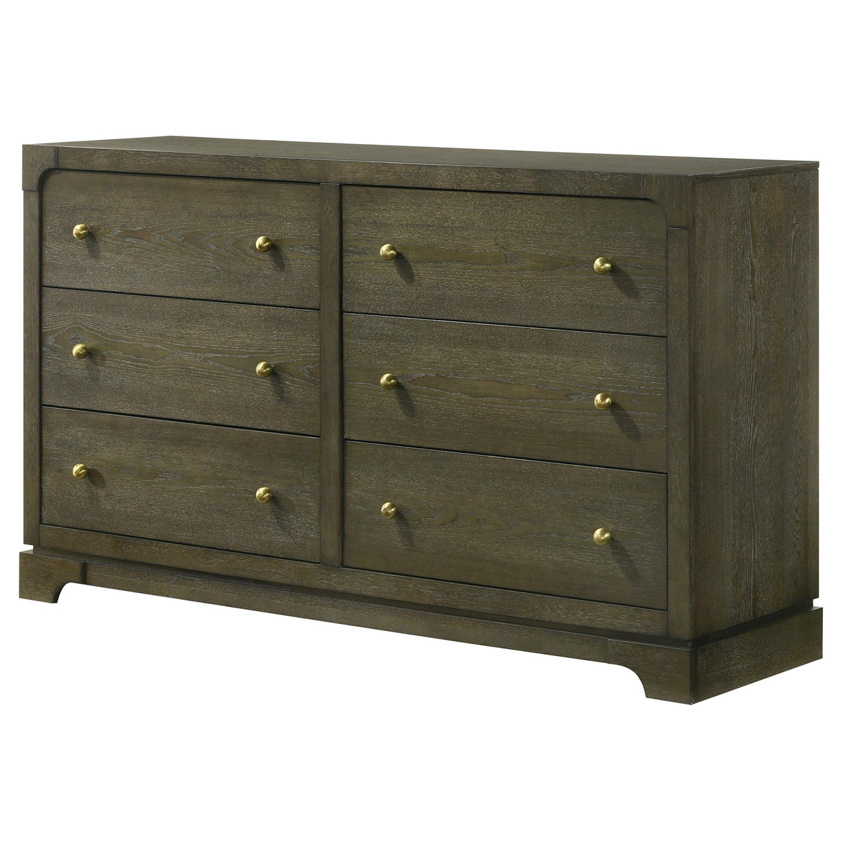 Gran Park Dark Cocoa 6-Drawer Dresser from Coaster - Luna Furniture