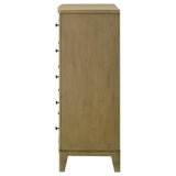 Granada Natural Pine 5-Drawer Bedroom Chest from Coaster - Luna Furniture