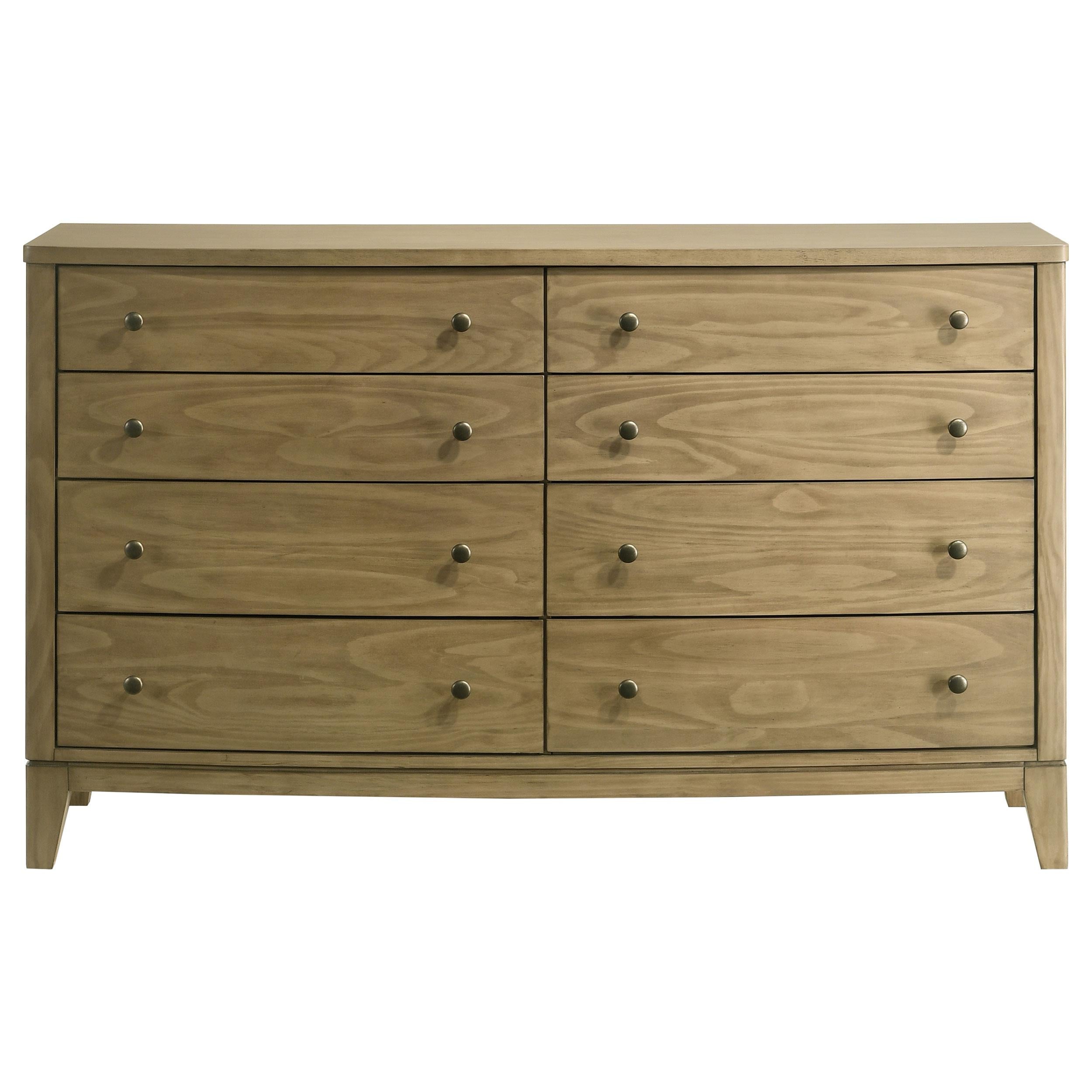 （美品）JOURNAL STANDARD FURNITURE Granada Natural Pine 8-Drawer Dresser Cabinet – Luna Furniture