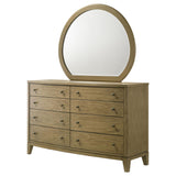 Granada Natural Pine 8-Drawer Dresser and Mirror from Coaster - Luna Furniture