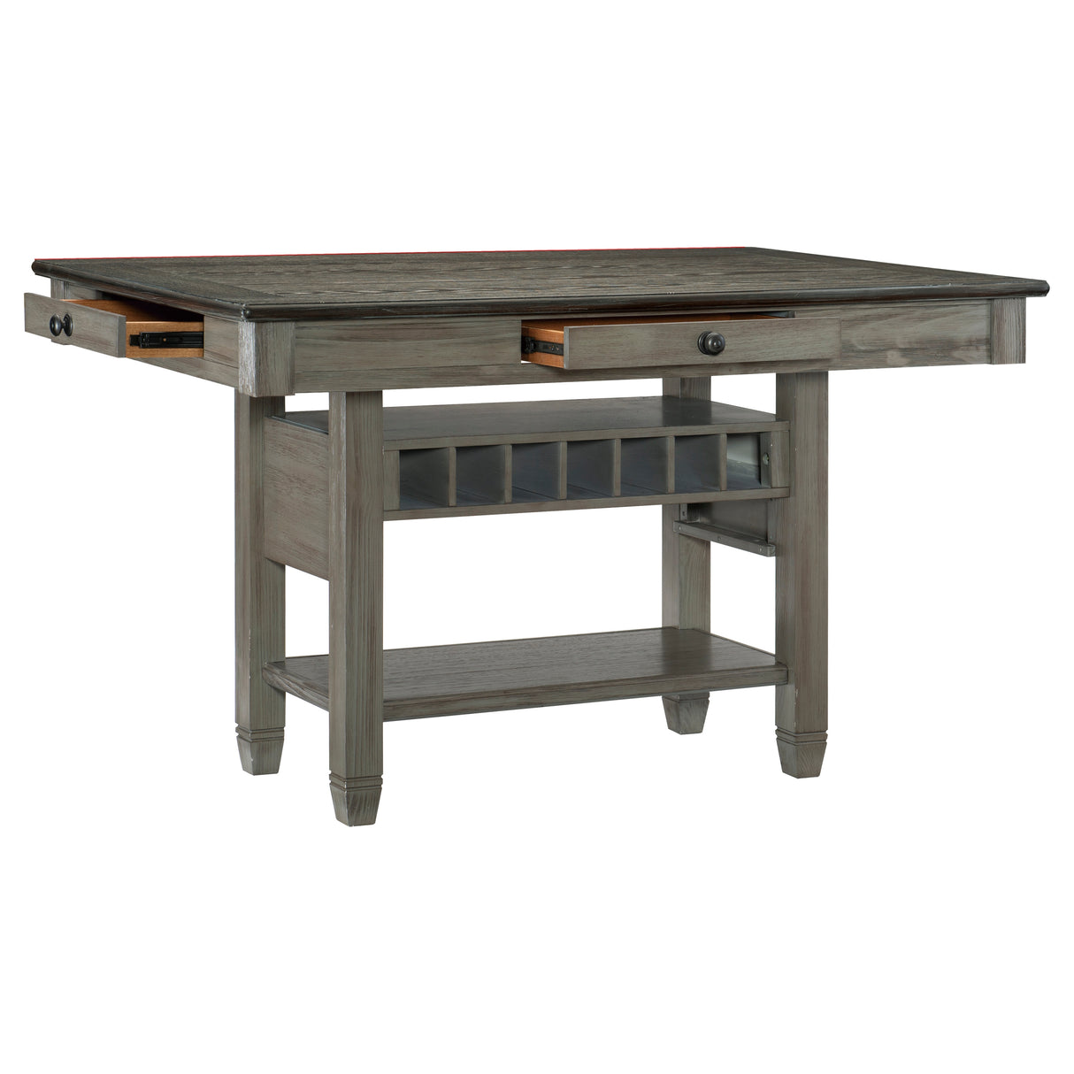 Granby Antique Gray 5-Piece Counter Height Set from Homelegance - Luna Furniture