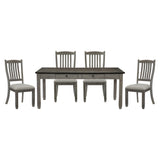 Granby Antique Gray 5-Piece Dining Set from Homelegance - Luna Furniture