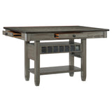 Granby Antique Gray 7-Piece Counter Height Set from Homelegance - Luna Furniture