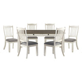 Granby Antique White 7-Piece Dining Set from Homelegance - Luna Furniture