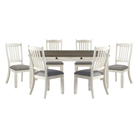 Granby Antique White 7-Piece Dining Set from Homelegance - Luna Furniture
