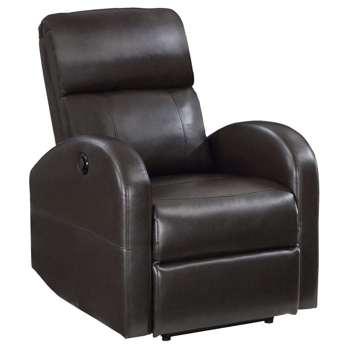 Grant Brown Upholstered Power Recliner Chair from Coaster - Luna Furniture