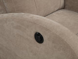 Grant Camel Fabric Upholstered Power Recliner Chair from Coaster - Luna Furniture