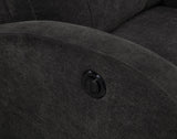 Grant Charcoal Gray Fabric Upholstered Power Recliner Chair from Coaster - Luna Furniture