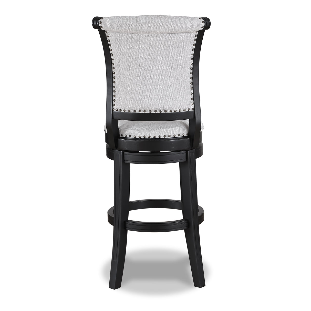 Granville Dove/Black Swivel Bar Stool, Set of 2 from Crown Mark - Luna Furniture