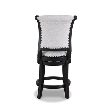 Granville Dove/Black Swivel Pub Stool, Set of 2 from Crown Mark - Luna Furniture