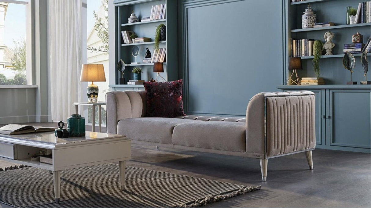 Gravita Deren Beige 3-Seat Sleeper Sofa from Bellona - Luna Furniture