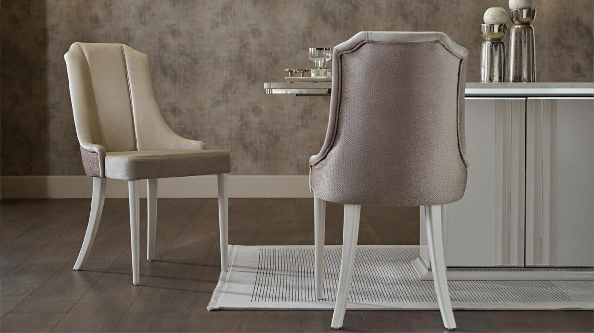 Gravita Deren Beige Dining Chair, Set of 2 from Bellona - Luna Furniture
