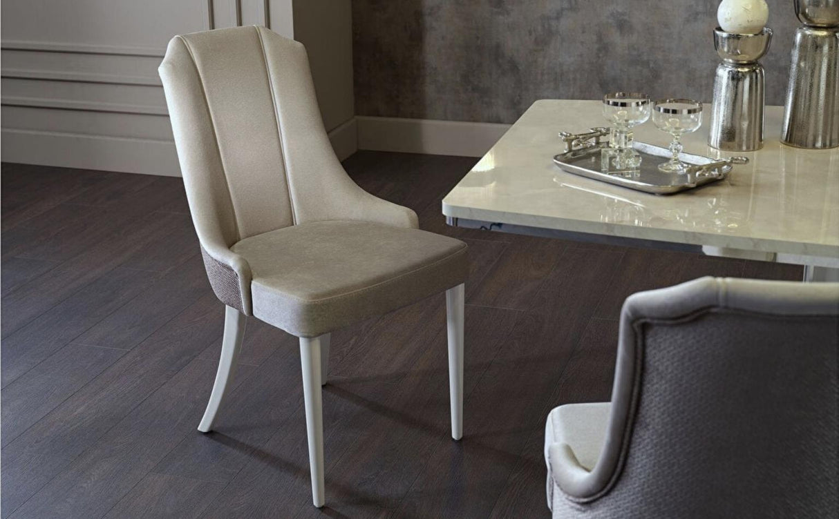 Gravita Deren Beige Dining Chair, Set of 2 from Bellona - Luna Furniture