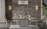 Gravita Ivory Expandable Dining Table from Bellona - Luna Furniture