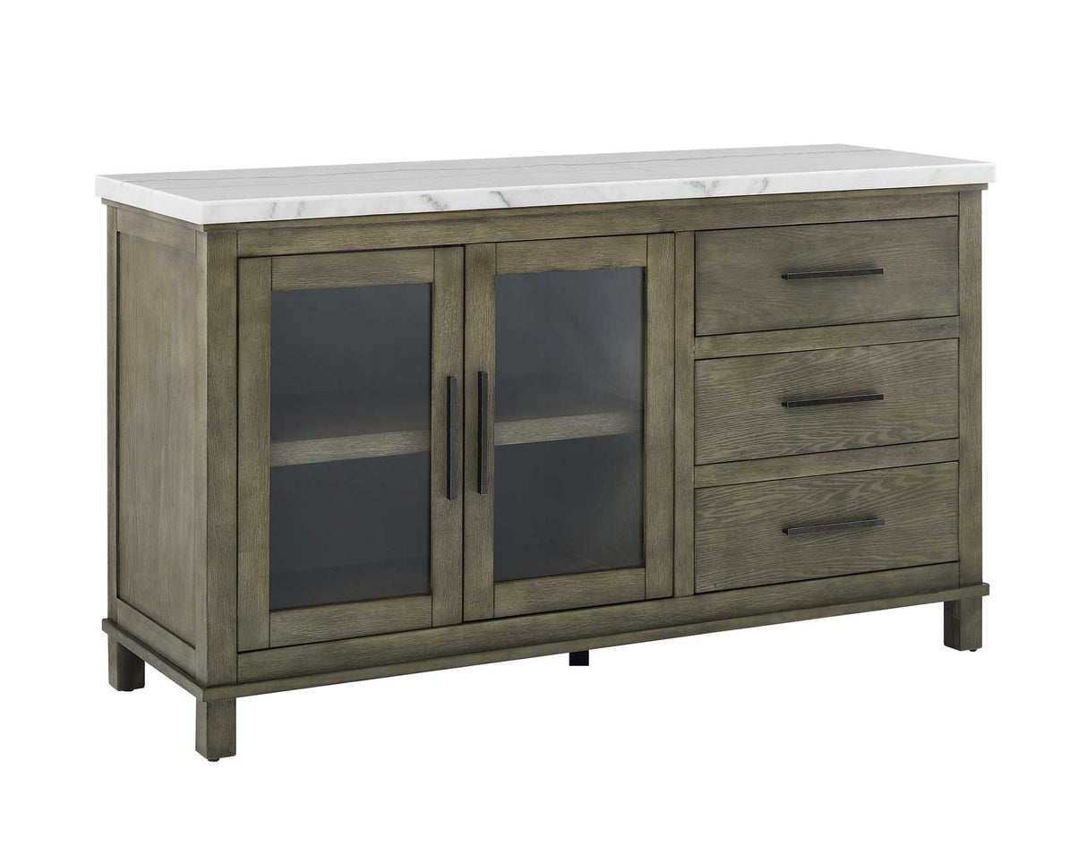 Grayson Server, White Marble Top from Steve Silver - Luna Furniture