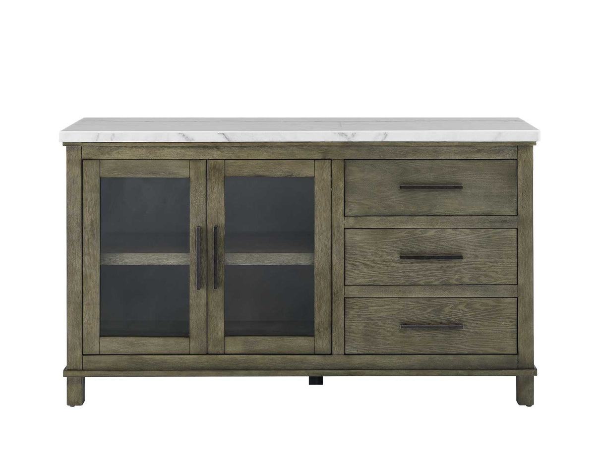 Grayson Server, White Marble Top from Steve Silver - Luna Furniture
