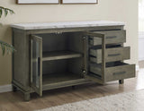 Grayson Server, White Marble Top from Steve Silver - Luna Furniture