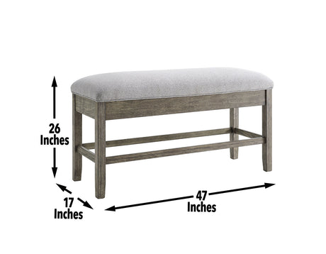 Grayson Storage Counter Bench from Steve Silver - Luna Furniture