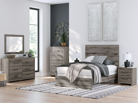 Graystorm Brown Gray Full Panel Bed from Ashley - Luna Furniture