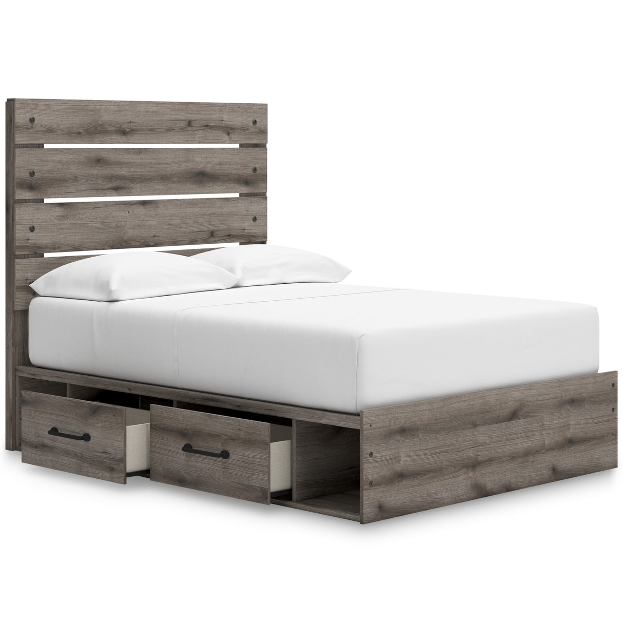 Graystorm Brown Gray Storage Panel Bedroom Set from Ashley - Luna Furniture