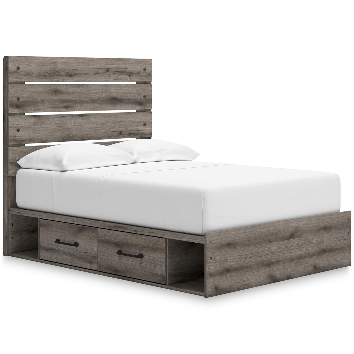 Graystorm Brown Gray Storage Panel Bedroom Set from Ashley - Luna Furniture