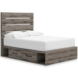 Graystorm Brown Gray Storage Panel Bedroom Set from Ashley - Luna Furniture