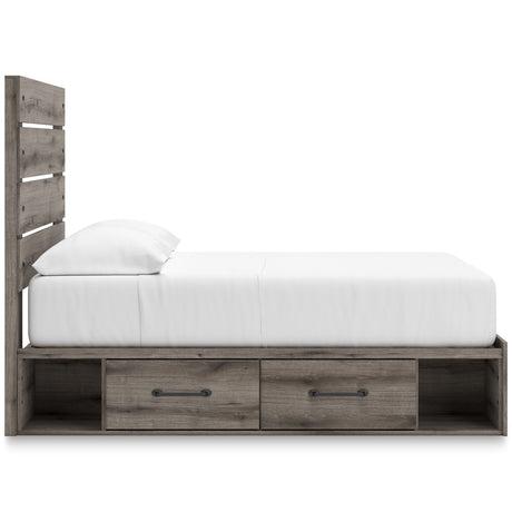 Graystorm Brown Gray Storage Panel Bedroom Set from Ashley - Luna Furniture