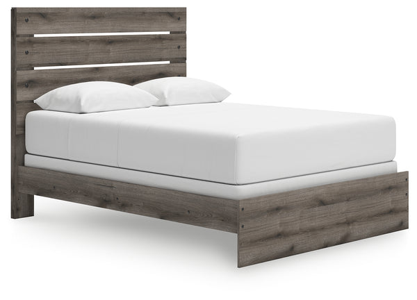 Graystorm Brown Gray Queen Panel Bed