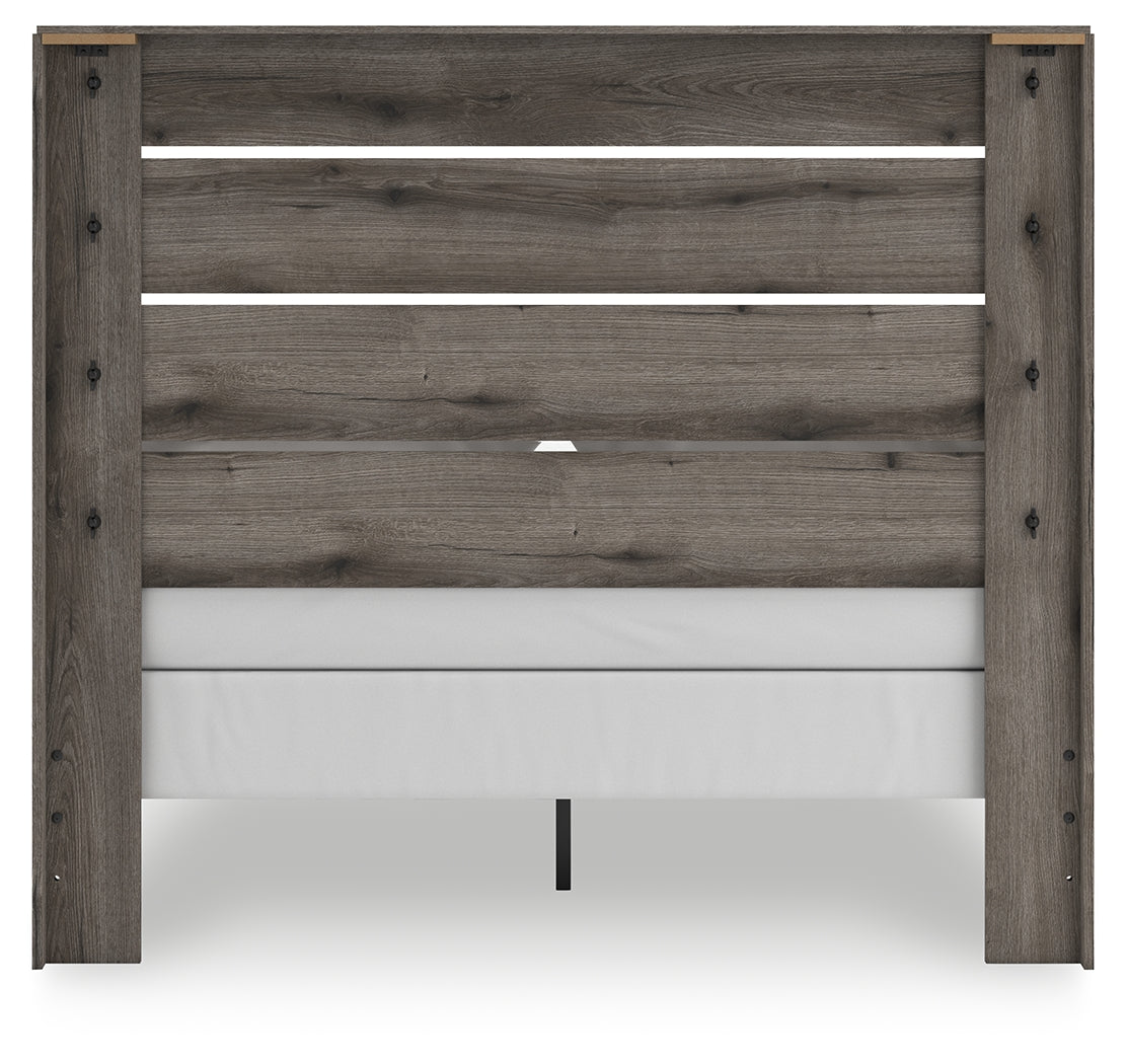Graystorm Brown Gray Queen Panel Bed from Ashley - Luna Furniture