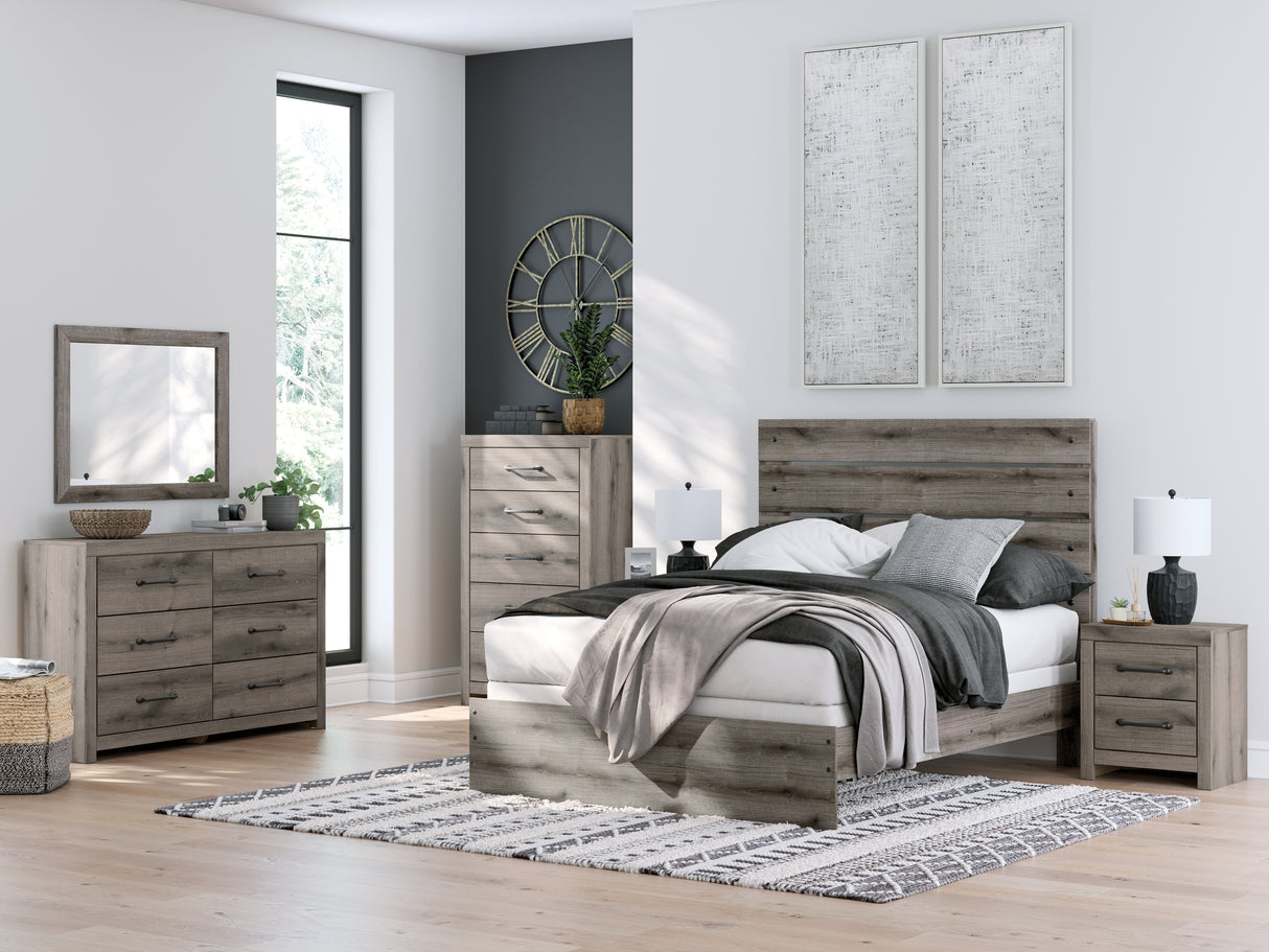 Graystorm Brown Gray Queen Panel Bed from Ashley - Luna Furniture