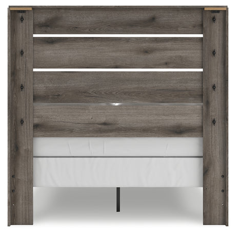 Graystorm Full Panel Bed with Dresser in Brown Gray from Ashley - Luna Furniture