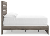 Graystorm Full Panel Bed with Mirrored Dresser, Chest and 2 Nightstands in Brown Gray from Ashley Furniture - Luna Furniture