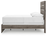 Graystorm Full Panel Bed with Mirrored Dresser, Chest and 2 Nightstands in Brown Gray from Ashley Furniture - Luna Furniture