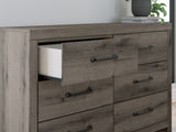 Graystorm Full Panel Bed with Storage with Dresser in Brown Gray from Ashley Furniture - Luna Furniture