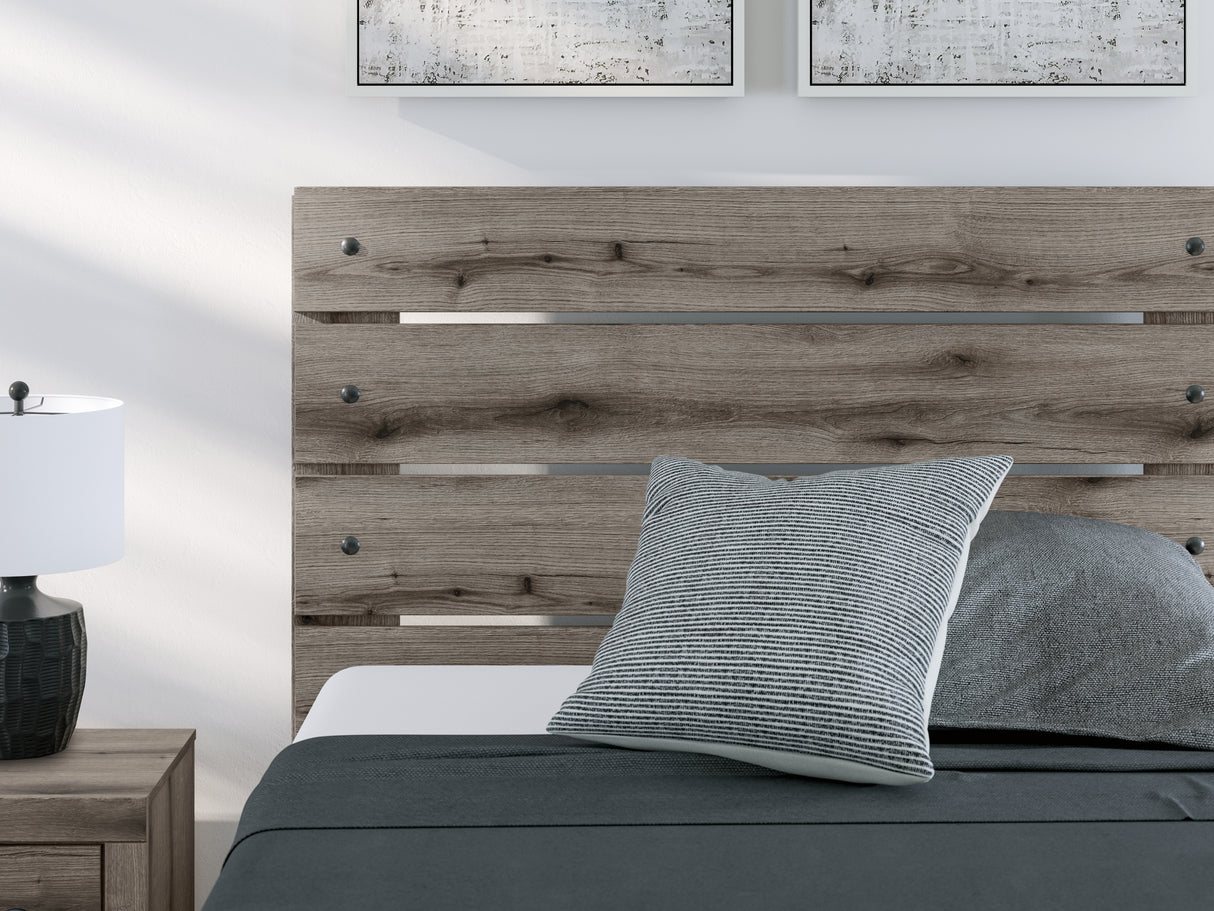 Graystorm Full Panel Bed with Storage with Dresser in Brown Gray from Ashley Furniture - Luna Furniture