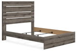 Graystorm Queen Panel Bed with Mirrored Dresser in Brown Gray from Ashley - Luna Furniture