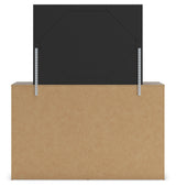 Graystorm Twin Panel Bed with Mirrored Dresser and 2 Nightstands in Brown Gray from Ashley - Luna Furniture