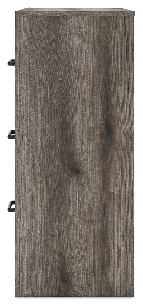 Graystorm Twin Panel Bed with Storage with Dresser and Nightstand in Brown Gray from Ashley Furniture - Luna Furniture
