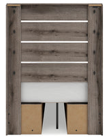 Graystorm Twin Panel Bed with Storage with Dresser and Nightstand in Brown Gray from Ashley Furniture - Luna Furniture