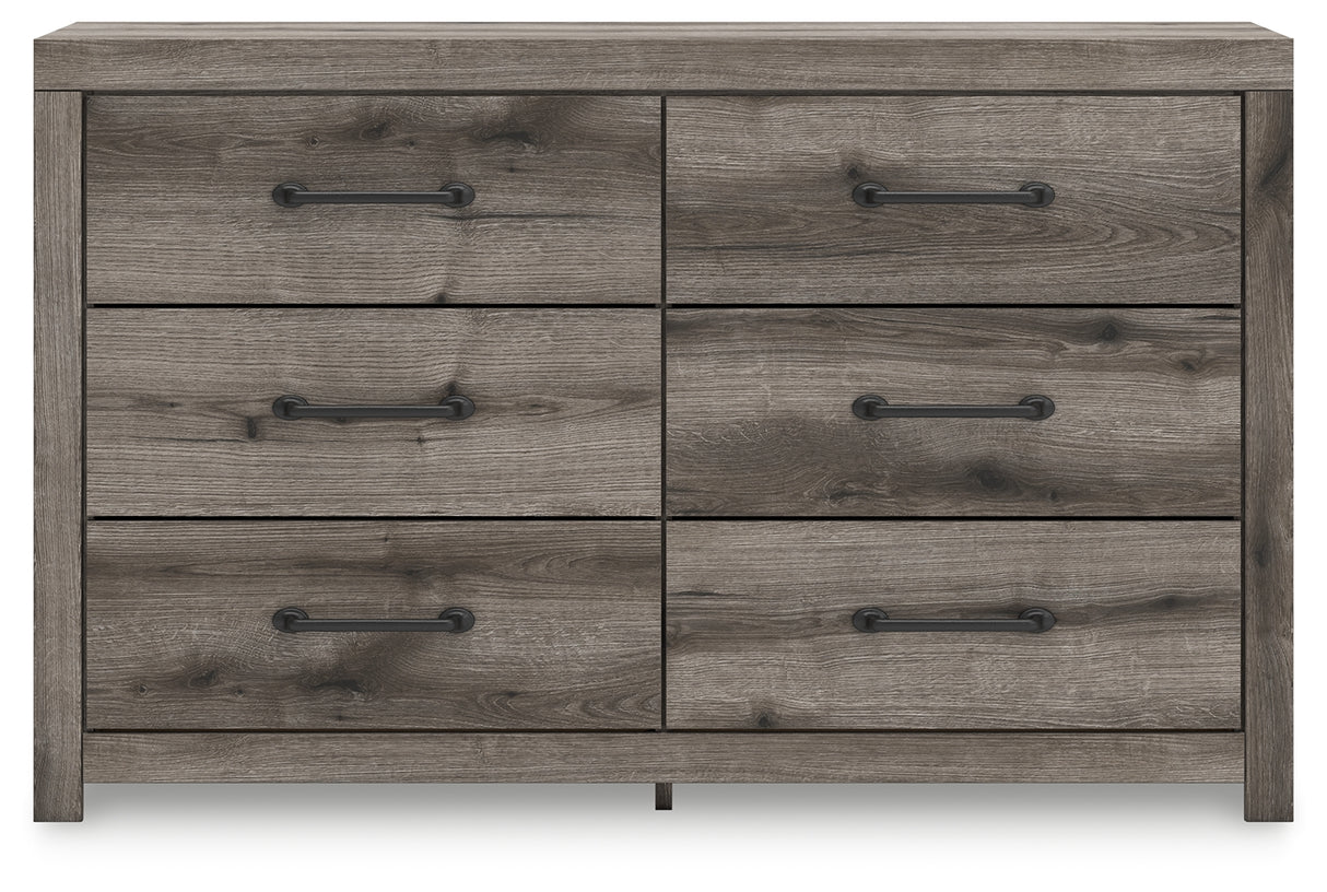 Graystorm Twin Panel Storage Bed with Dresser and Nightstand in Brown Gray from Ashley - Luna Furniture