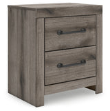 Graystorm Twin Panel Storage Bed with Mirrored Dresser, Chest and Nightstand in Brown Gray from Ashley - Luna Furniture