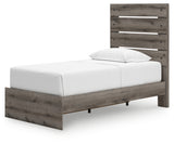 Graystorm Twin Panel Storage Bed with Mirrored Dresser in Brown Gray from Ashley Furniture - Luna Furniture