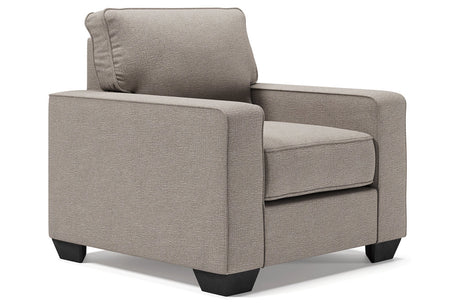Greaves Stone Chair and Ottoman from Ashley - Luna Furniture