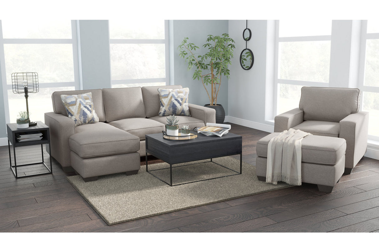 Greaves Stone Sofa Chaise and Chair from Ashley - Luna Furniture