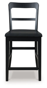 Greddinton Black Counter Height Barstool, Set of 2 from Ashley Furniture - Luna Furniture